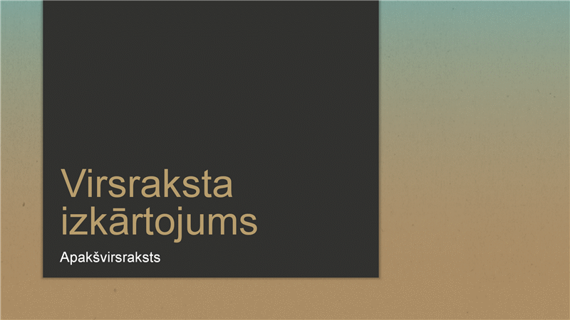 Prezentācija ar zilganbrūnu gradientu (platekrāna) Prezentācija ar zilganbrūnu gradientu (platekrāna)
