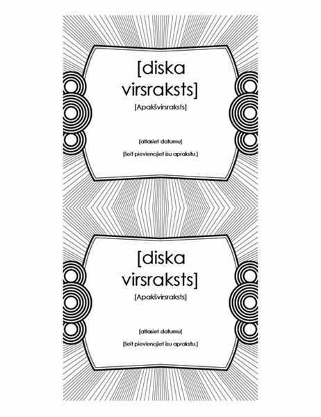 Kompaktdiska ieliktņa uzlīme Kompaktdiska ieliktņa uzlīme