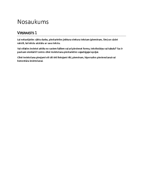 Atskaites noformējums (tukšs) Atskaites noformējums (tukšs)