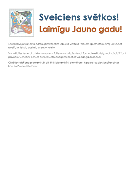 Vēstuļpapīrs ar ziemas tēmu