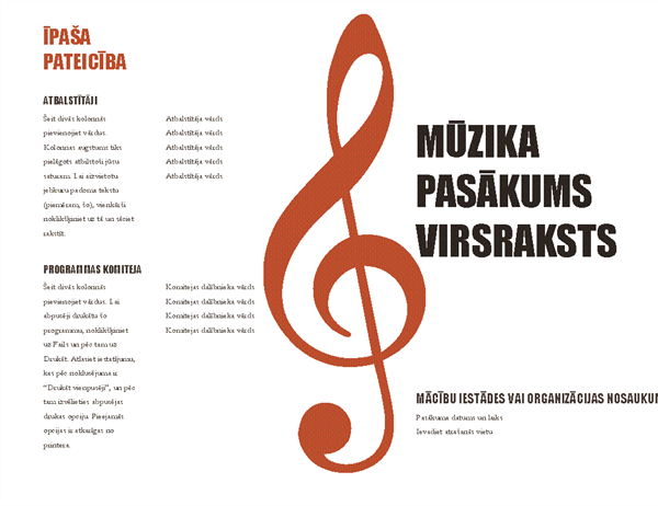Mūzikas programma Mūzikas programma