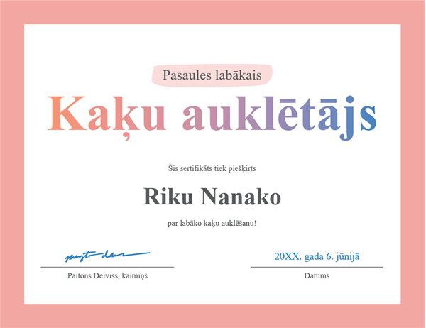 Diploms “Pasaulē vislabākais” Diploms “Pasaulē vislabākais”