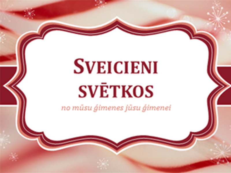 Cukura nūjiņu virpuļi Ziemassvētku kartītes (2 katrā lapā) Cukura nūjiņu virpuļi Ziemassvētku kartītes (2 katrā lapā)