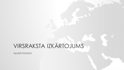 Pasaules kartes sērija, Eiropas prezentācija (platekrāna) Pasaules kartes sērija, Eiropas prezentācija (platekrāna)