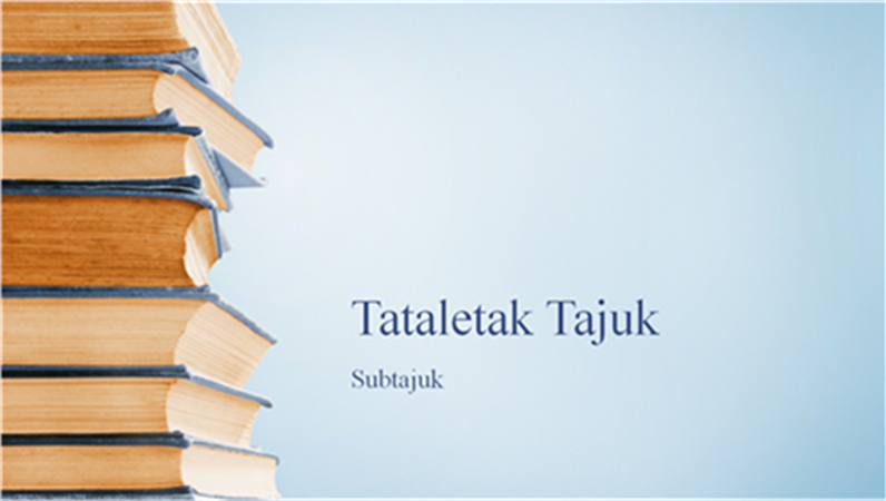 Persembahan susunan buku biru (skrin lebar) Persembahan susunan buku biru (skrin lebar)