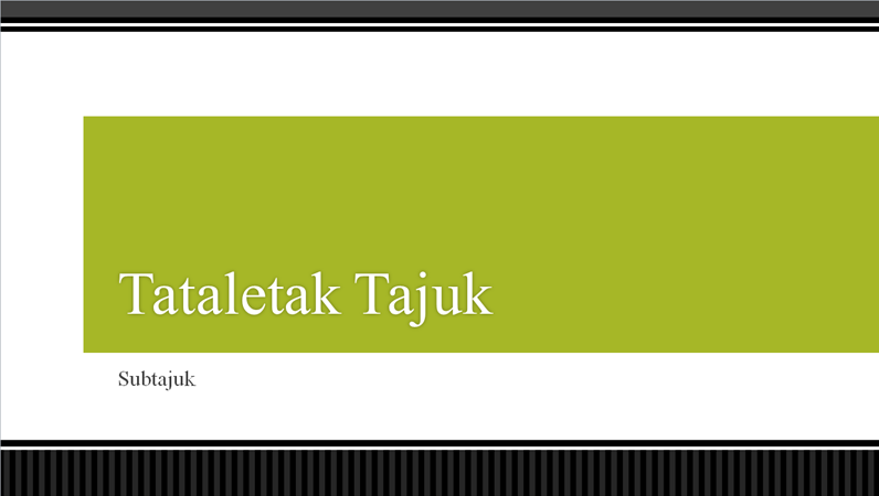 Persembahan sempadan hitam berjalur (skrin lebar) Persembahan sempadan hitam berjalur (skrin lebar)