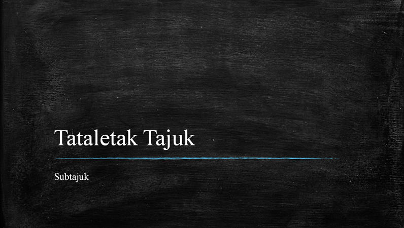 Persembahan papan hitam (skrin lebar) Persembahan papan hitam (skrin lebar)