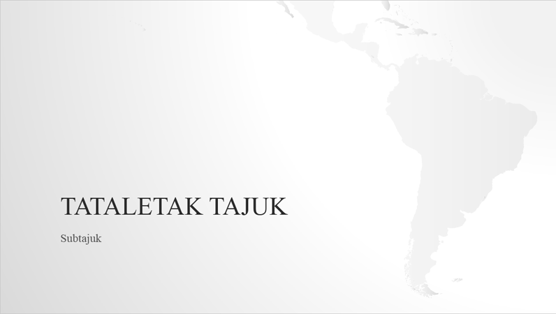 Siri peta dunia, persembahan benua Amerika Selatan (skrin lebar) Siri peta dunia, persembahan benua Amerika Selatan (skrin lebar)