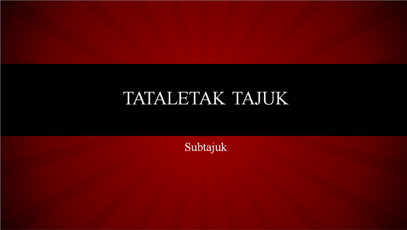 Persembahan garis jejari merah (skrin lebar) Persembahan garis jejari merah (skrin lebar)
