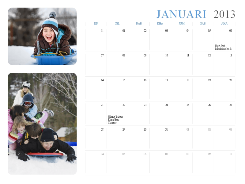 Kalendar foto 2013 (Isn-Ahd) Kalendar foto 2013 (Isn-Ahd)
