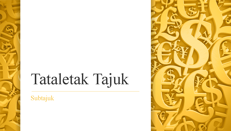 Persembahan simbol mata wang (skrin lebar) Persembahan simbol mata wang (skrin lebar)