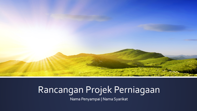 Persembahan rancangan projek perniagaan (skrin lebar) Persembahan rancangan projek perniagaan (skrin lebar)