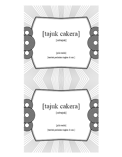 Label Selitan CD (sesuai dengan Avery 5693) Label Selitan CD (sesuai dengan Avery 5693)