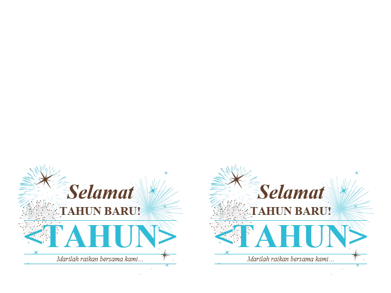 Jemputan majlis Tahun Baru (untuk Avery 3268) Jemputan majlis Tahun Baru (untuk Avery 3268)