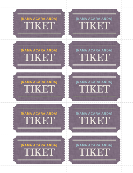 Tiket Asas Tiket Asas