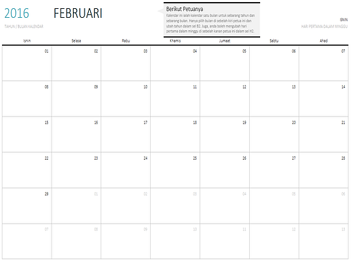Kalendar Tugasan Mingguan - Office Templates