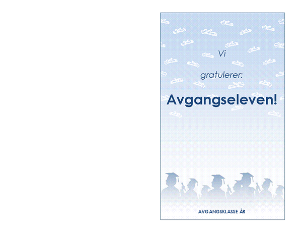 Invitasjon til avgangsfest (avgangsfestutforming, halvbretting) Invitasjon til avgangsfest (avgangsfestutforming, halvbretting)