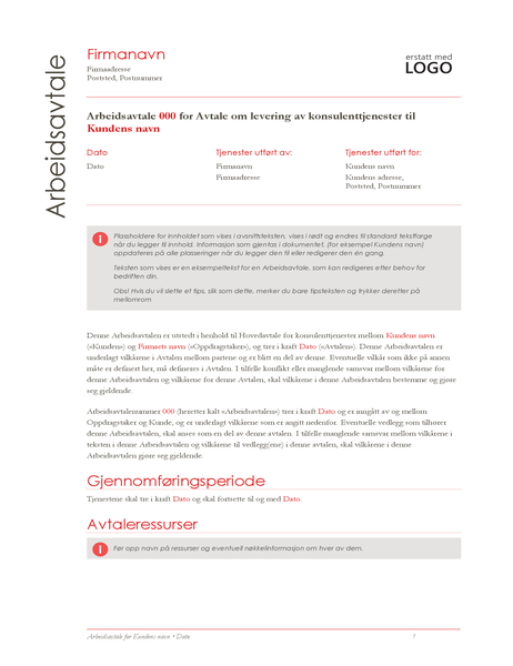 Rapport om arbeid (rød design) Rapport om arbeid (rød design)