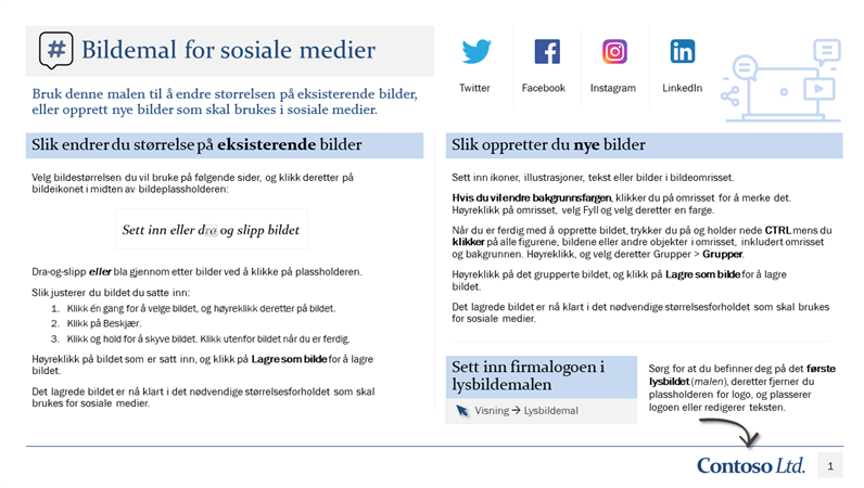 Bildemal for sosiale medier Bildemal for sosiale medier