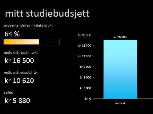Mitt skolebudsjett Mitt skolebudsjett