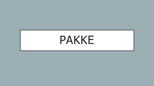 Pakke