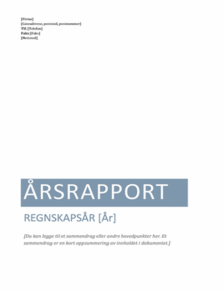 Årsrapport Årsrapport