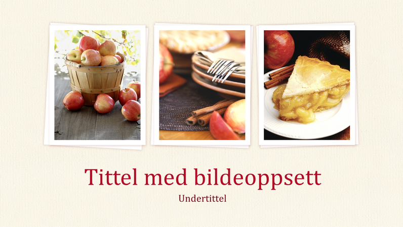 Mat - forberedelse til presentasjon (bredformat) Mat - forberedelse til presentasjon (bredformat)