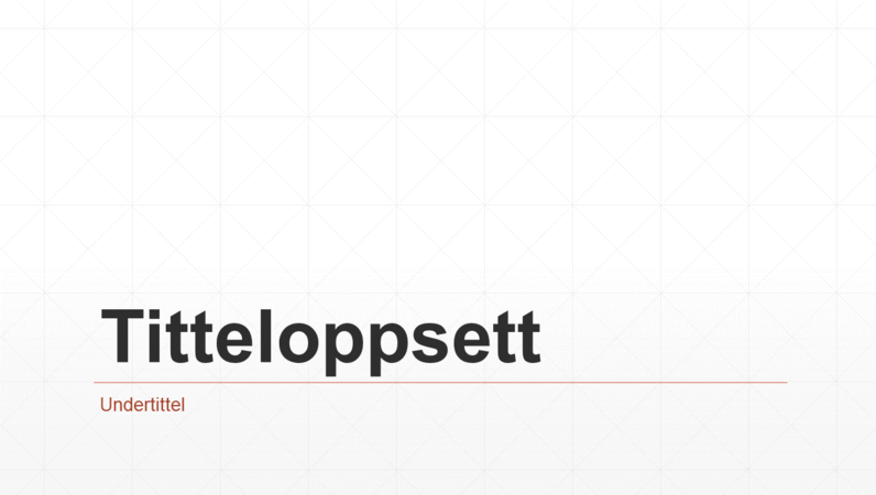 Rombe-rutenett for bedriftspresentasjon (bredformat)
