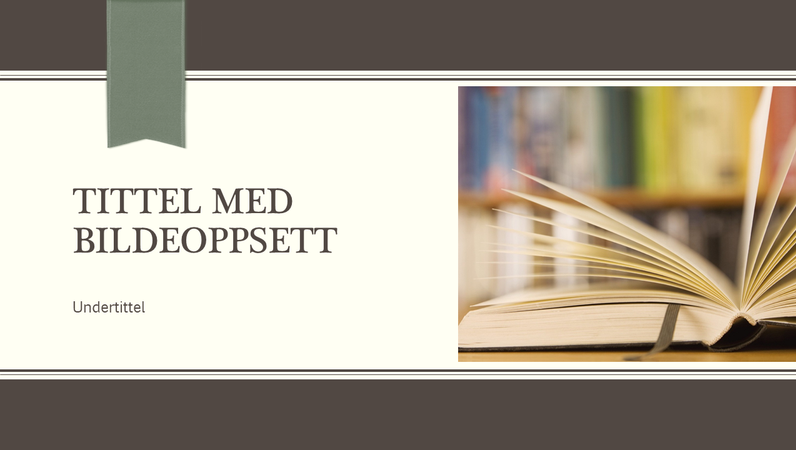 Akademisk presentasjon, smale striper og båndmotiv (bredformat) Akademisk presentasjon, smale striper og båndmotiv (bredformat)