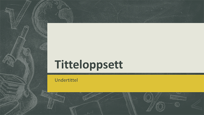 Presentasjon av utdanningsemner, utforming av illustrasjoner på tavlen (bredformat) Presentasjon av utdanningsemner, utforming av illustrasjoner på tavlen (bredformat)