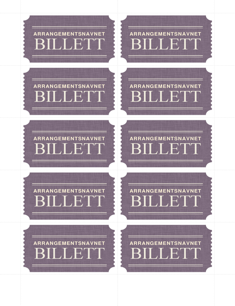 Enkle billetter Enkle billetter