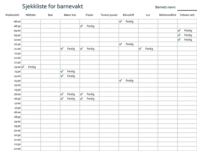 Barnepasslogg Barnepasslogg