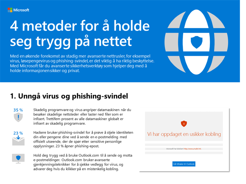 4 metoder for å holde deg trygg på nettet 4 metoder for å holde deg trygg på nettet