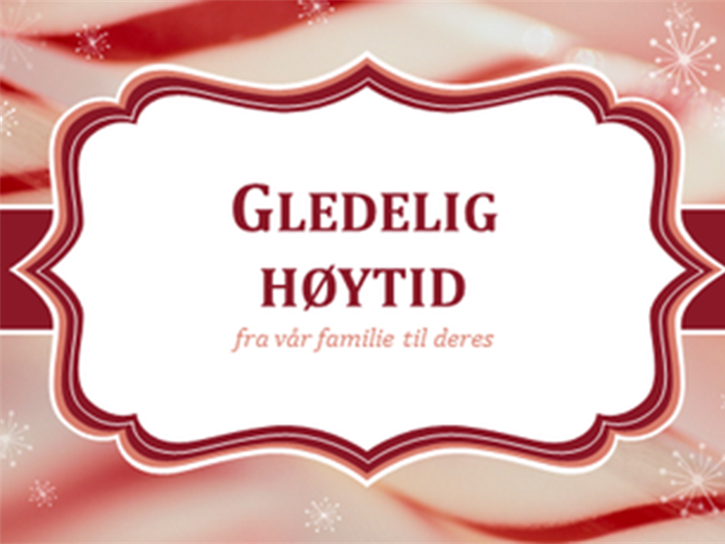 Julekort med sukkertøystang virvler (2 per side) Julekort med sukkertøystang virvler (2 per side)