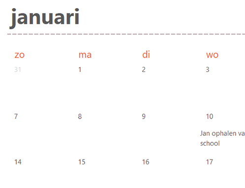Onglets de calendrier intemporel (blanc) Onglets de calendrier intemporel (blanc)