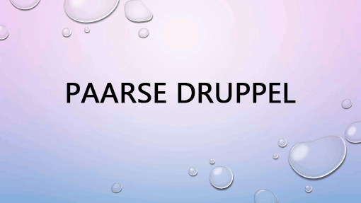 Paarse druppel Paarse druppel
