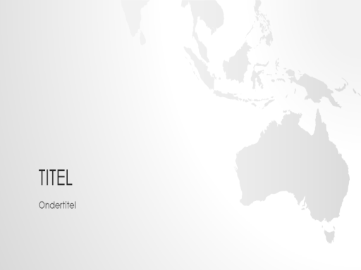 Wereldkaartserie, presentatie van Australië (breedbeeld)