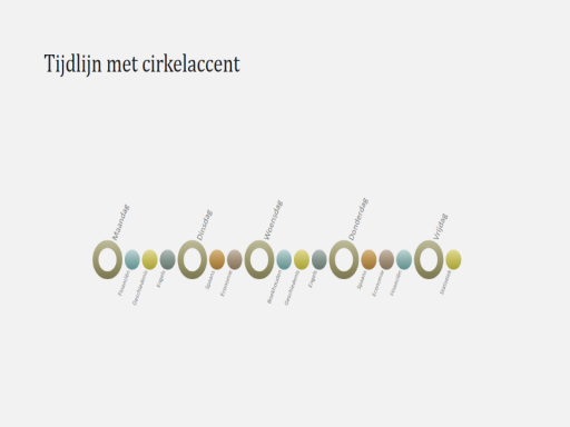 Dia met tijdlijnschema voor gebeurtenissen (breedbeeld) Dia met tijdlijnschema voor gebeurtenissen (breedbeeld)