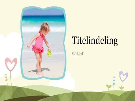 Fotoalbum, ontwerp met bloeiende harten (breedbeeld)
