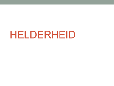 Helderheid Helderheid