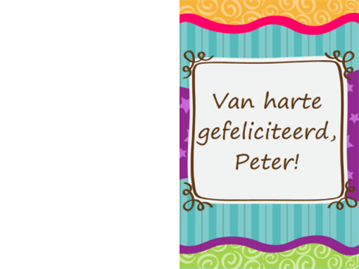 Verjaardagskaart - sterren en strepen (kinderen, dubbelgevouwen) Verjaardagskaart - sterren en strepen (kinderen, dubbelgevouwen)
