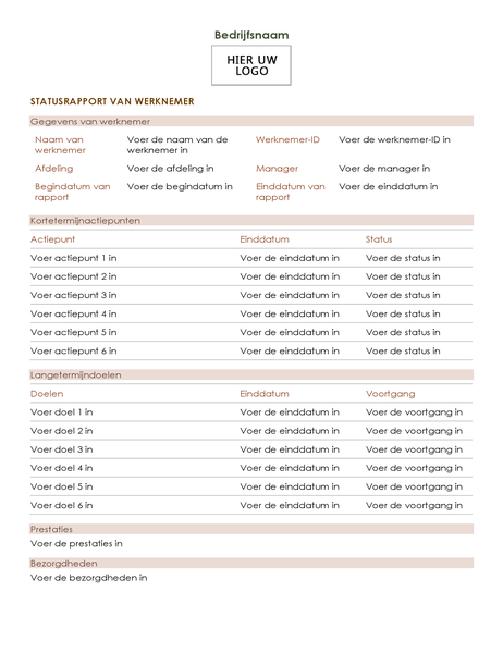 Rapport sur le statut des employés Rapport sur le statut des employés