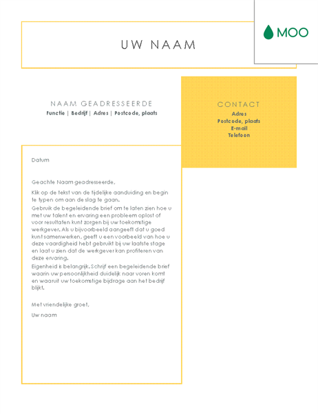 Lettre de motivation simple et épurée, conçue par MOO Lettre de motivation simple et épurée, conçue par MOO