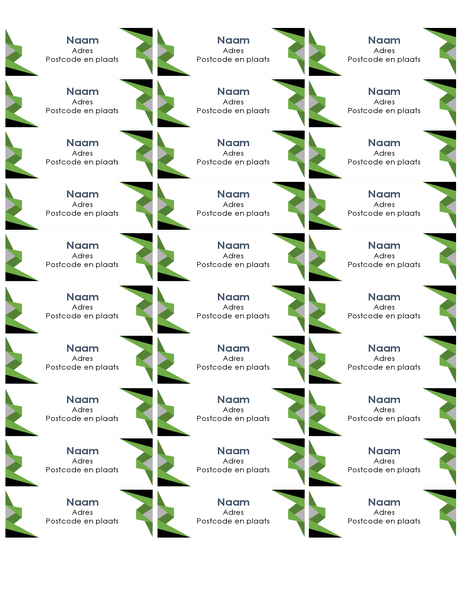 Étiquettes triangulaires (30 par page) Étiquettes triangulaires (30 par page)