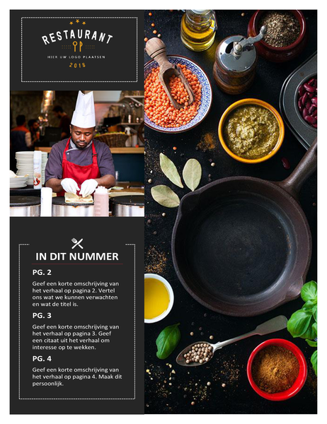 Nieuwsbrief van restaurant Nieuwsbrief van restaurant