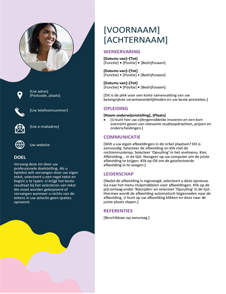 Cv met natuurlijke vormen Cv met natuurlijke vormen