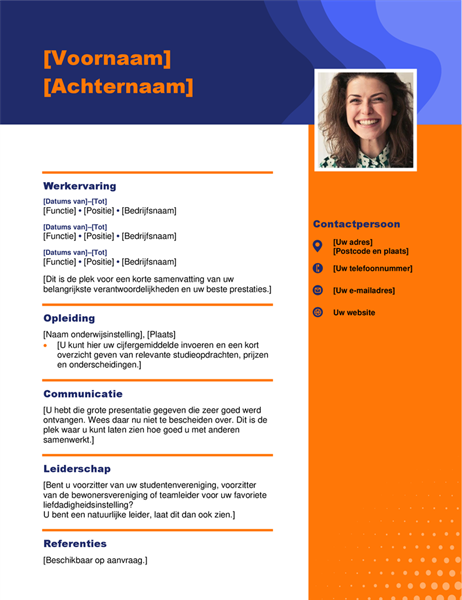 Cv met pasfoto Cv met pasfoto