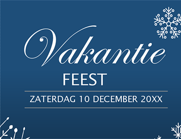 Laat het sneeuwen vakantie uitnodiging Laat het sneeuwen vakantie uitnodiging