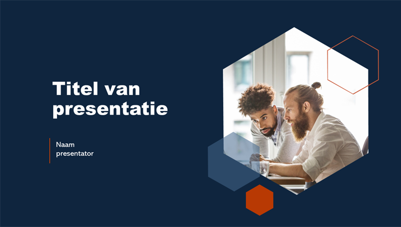 Zeshoekpresentatie donker Zeshoekpresentatie donker
