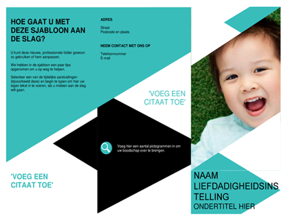 Brochure voor non-profitorganisatie Brochure voor non-profitorganisatie